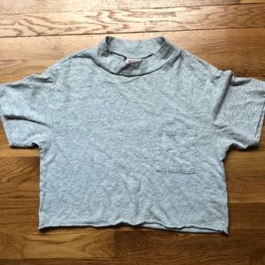 cropped collared shirt